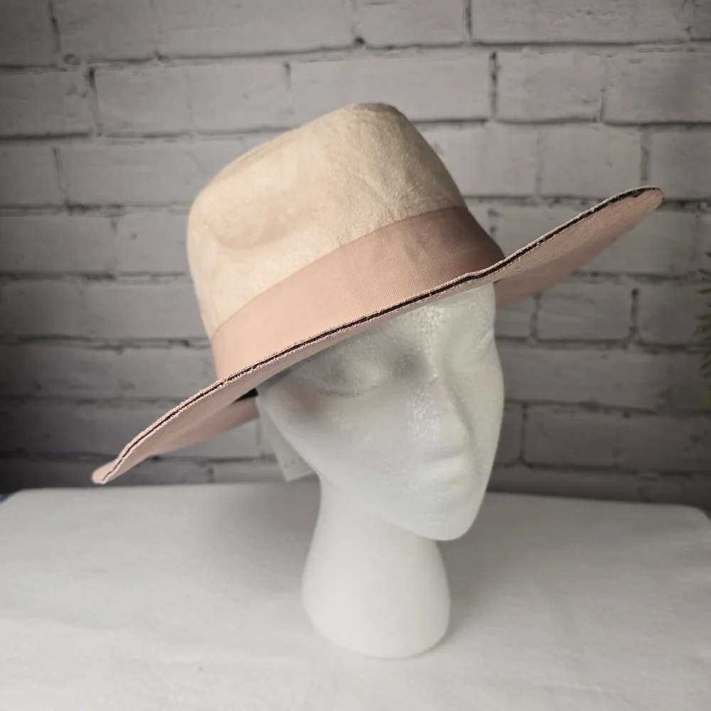Luminary Suede Two Toned Pink Cowboy Style Hat Womens Nwt